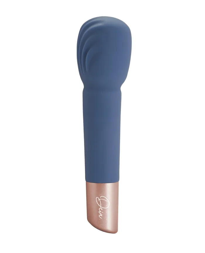 Vibrators Beacon Wellness Brands INC Deia the Wand wRecharging Base Navy