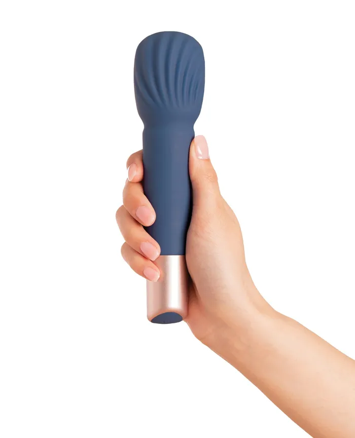 Vibrators Beacon Wellness Brands INC Deia the Wand wRecharging Base Navy